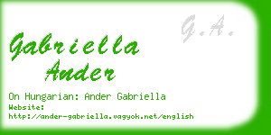 gabriella ander business card